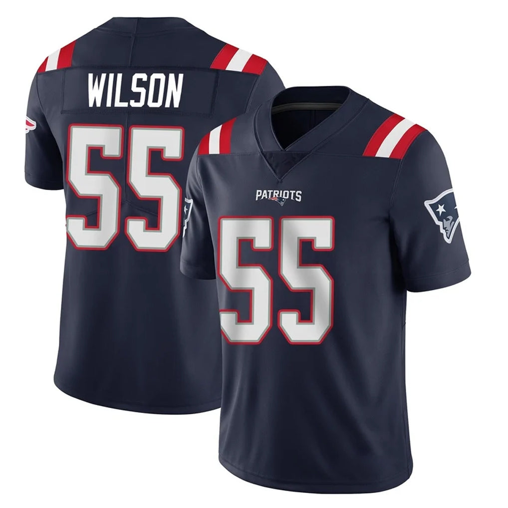 Pkot NE.Patriots #55 Jared Wilson Player Navy Vapor Untouchable Home Game Stitched Jerseys