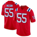 Pkot NE.Patriots #55 Jared Wilson Player Red Home Game Stitched Jerseys