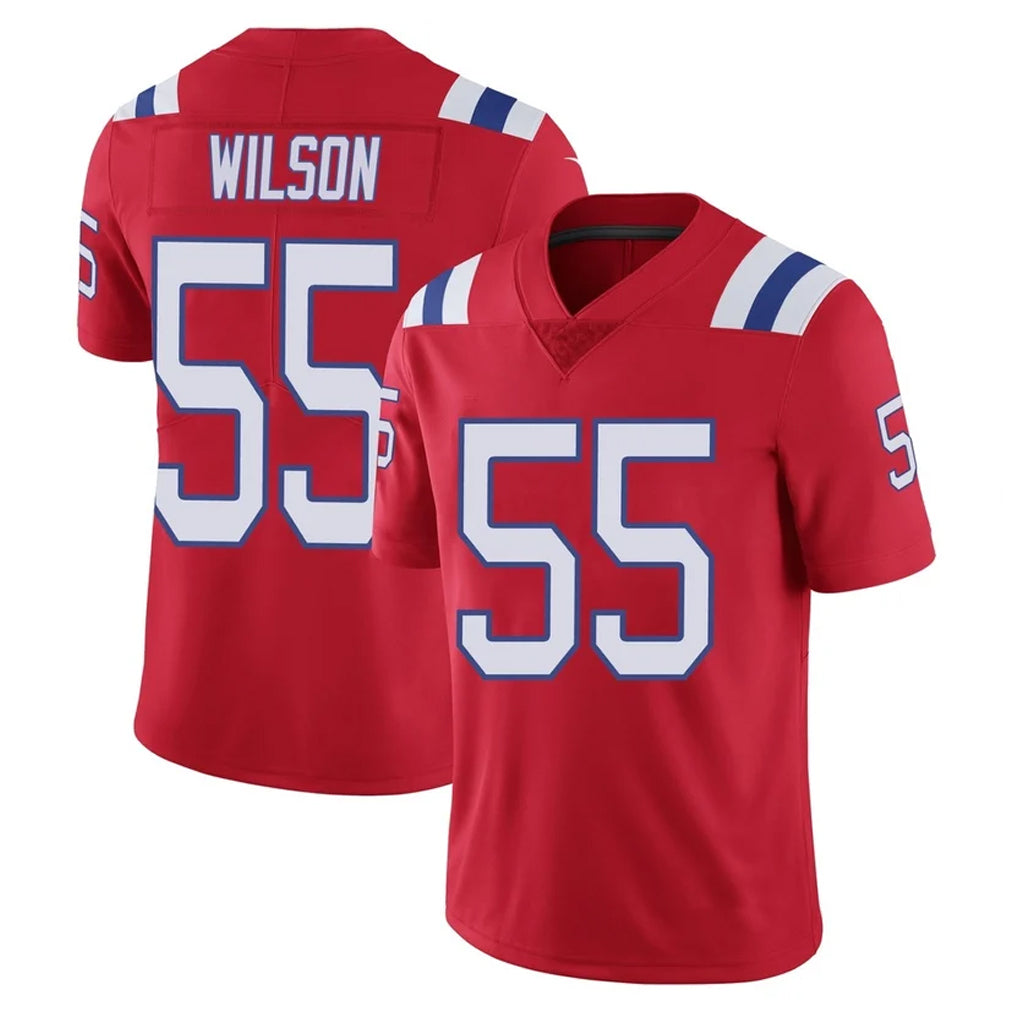 Pkot NE.Patriots #55 Jared Wilson Player Red Vapor Untouchable Home Game Stitched Jerseys