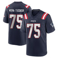 Pkot NE.Patriots #75 Alijah Vera-Tucker Player Navy Home Game Stitched Jerseys