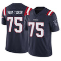 Pkot NE.Patriots #75 Alijah Vera-Tucker Player Navy Limited Vapor F.U.S.E. Home Game Stitched Jerseys