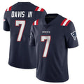 Pkot NE.Patriots #7 Carlton Davis III Player Navy Vapor Untouchable Home Game Stitched Jerseys