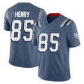 Pkot NE.Patriots #85 Hunter Henry Player Blue Limited Rivalries Collection Home Game Stitched Jerseys