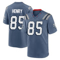 Pkot NE.Patriots #85 Hunter Henry Player Blue Rivalries Collection Home Game Stitched Jerseys