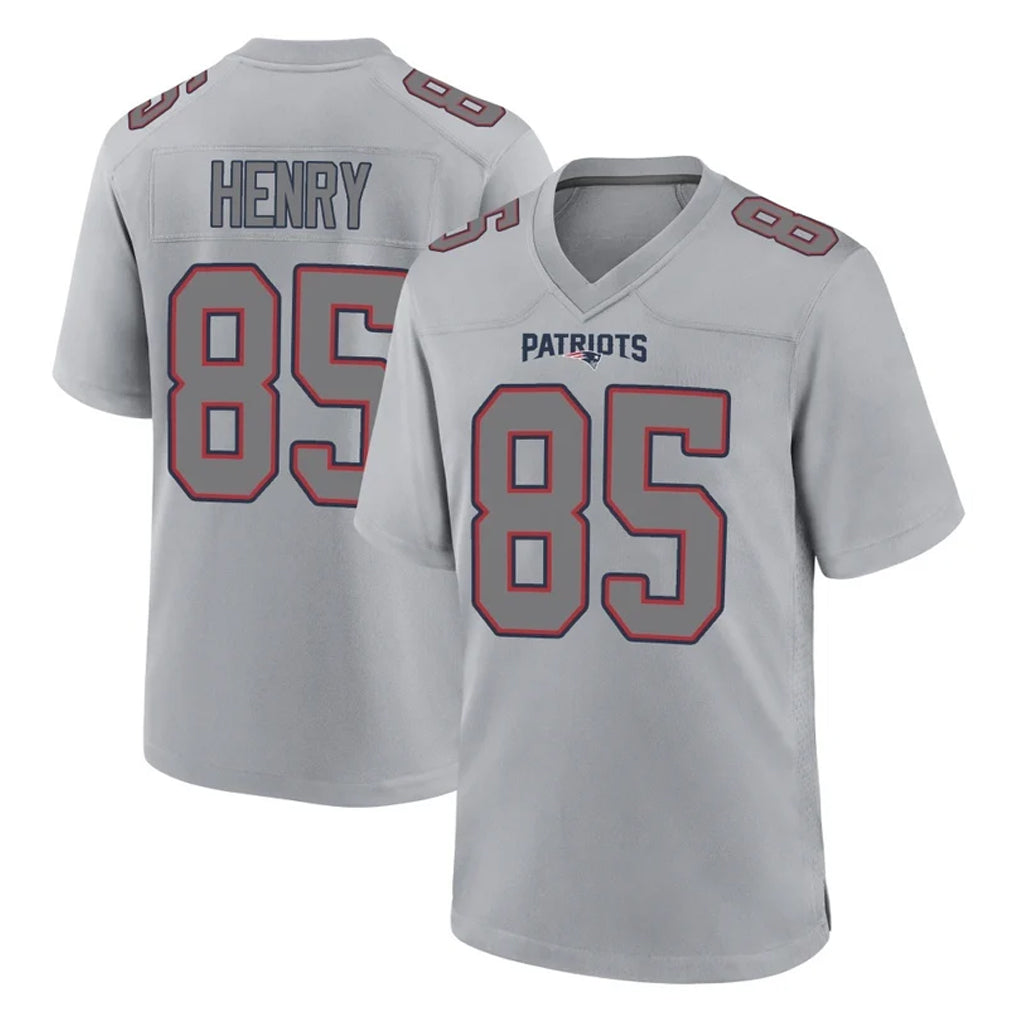 Pkot NE.Patriots #85 Hunter Henry Player Gray Fashion Limited Home Game Stitched Jerseys
