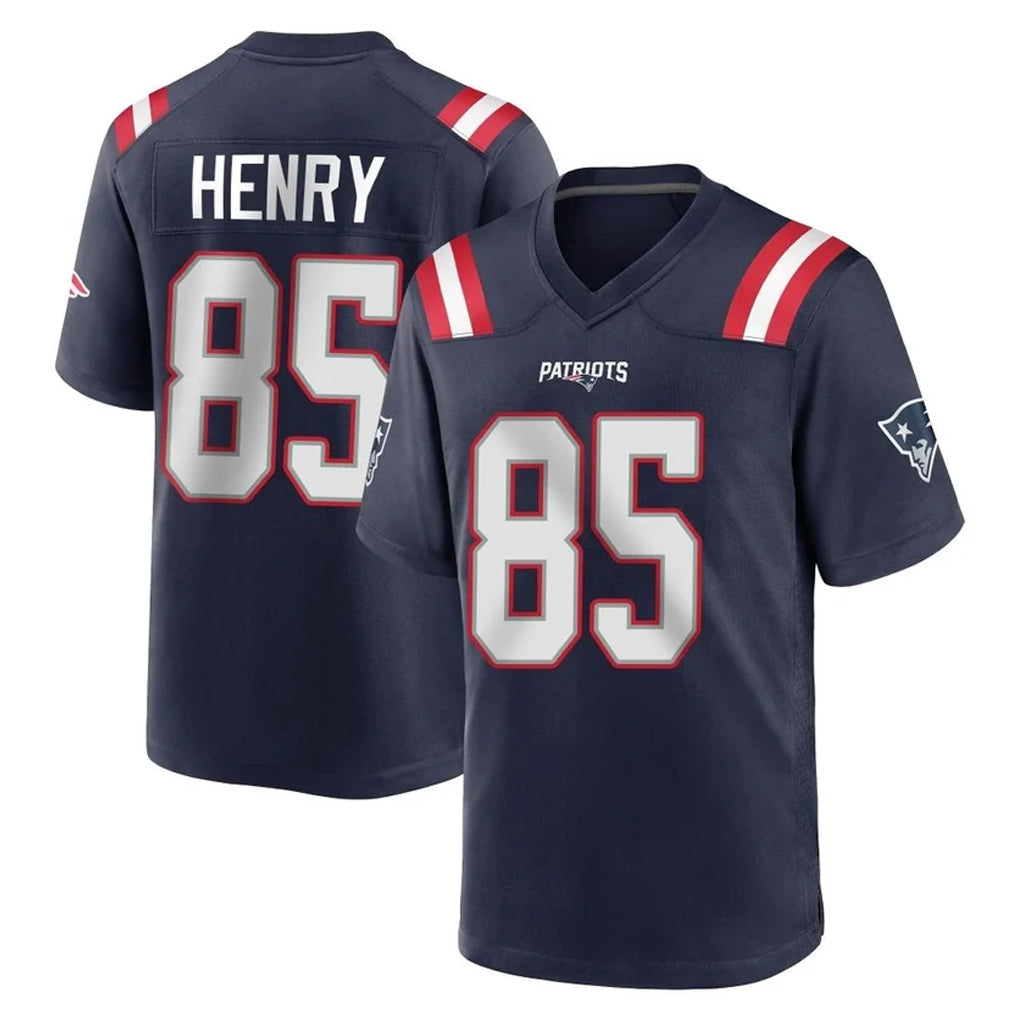 Pkot NE.Patriots #85 Hunter Henry Player Navy Home Game Stitched Jerseys