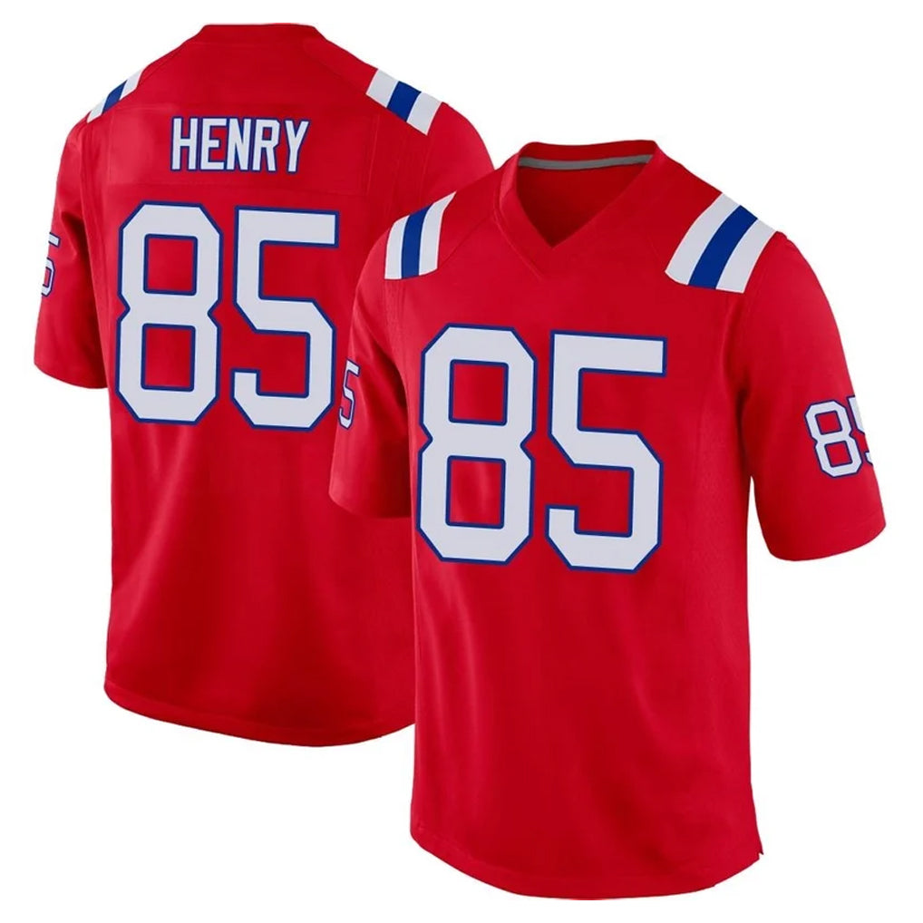 Pkot NE.Patriots #85 Hunter Henry Player Red Home Game Stitched Jerseys