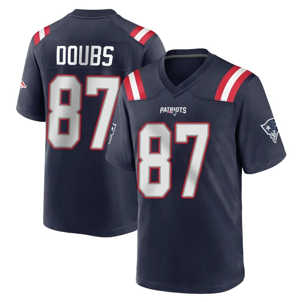 Pkot NE.Patriots #87 Romeo Doubs Player Navy Home Game Stitched Jerseys