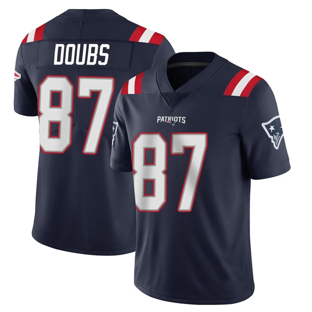 Pkot NE.Patriots #87 Romeo Doubs Player Navy Vapor Untouchable Home Game Stitched Jerseys