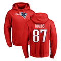 Pkot NE.Patriots #87 Romeo Doubs Player Red LOGO Pullover Hoodies Home Game Stitched Jerseys