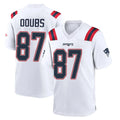 Pkot NE.Patriots #87 Romeo Doubs Player White Home Game Stitched Jerseys