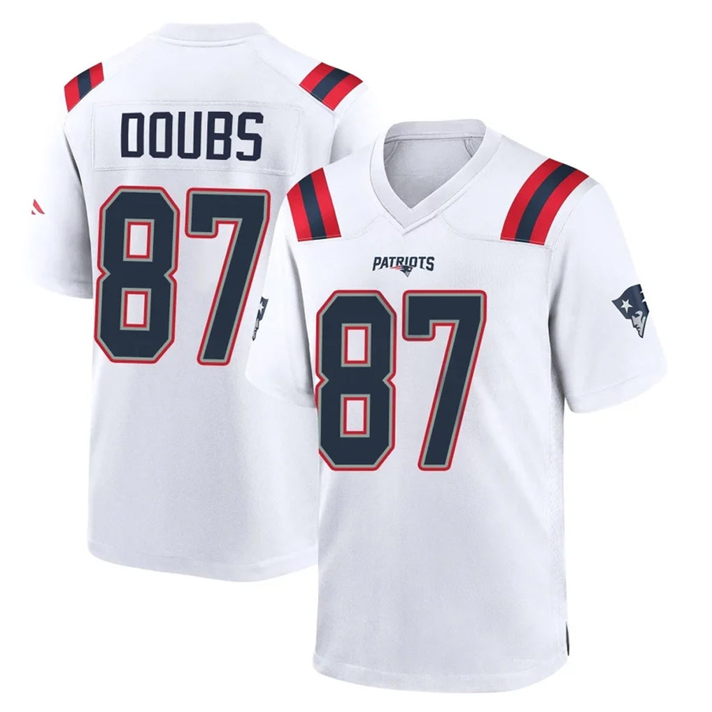 Pkot NE.Patriots #87 Romeo Doubs Player White Home Game Stitched Jerseys