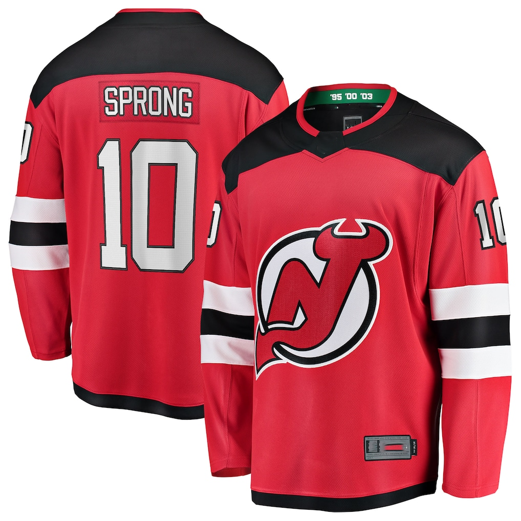 Pkot NJ.Devils #10 Daniel Sprong Red Home Breakaway Jerseys