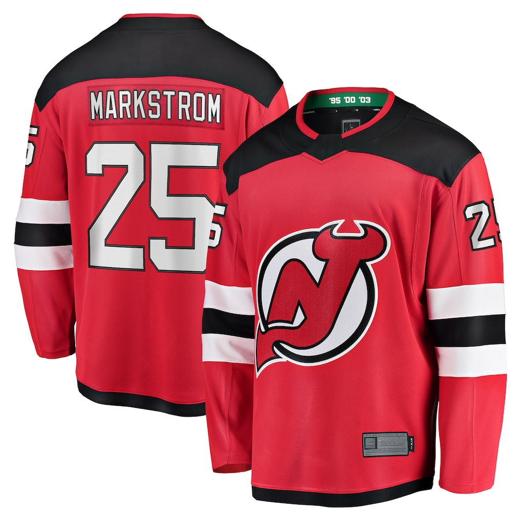 Pkot NJ.Devils #25 Jacob Markstrom Red Home Premier Breakaway Player Jerseys
