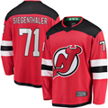 Pkot NJ.Devils #71 Jonas Siegenthaler Red Home Breakaway Player Jerseys