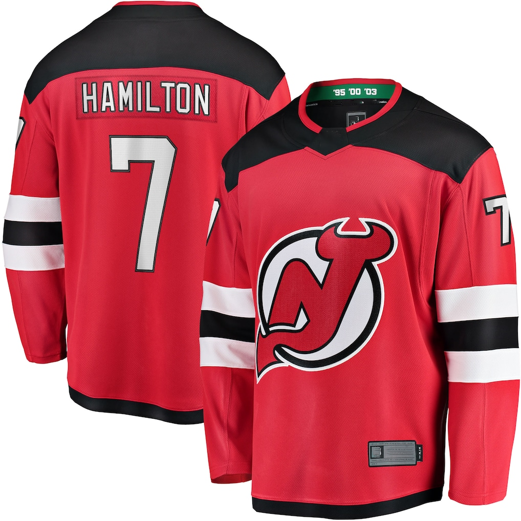 Pkot NJ.Devils #7 Dougie Hamilton Red Breakaway Player Jerseys