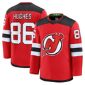 Pkot NJ.Devils #86 Jack Hughes Red Home Premium Jerseys