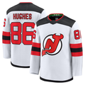 Pkot NJ.Devils #86 Jack Hughes White Away Premium Jerseys