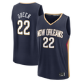 Pkot NO.Pelicanss #22 Derik Queen Navy Fast Break Replica Stitched Jerseys- Icon Edition