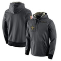 Pkot NO.Saints Gray Pullover Hoodies Limited Blank Player Stitched Jerseys