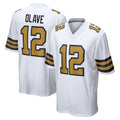 Pkot NO.Saints #12 Chris Olave Player White Alternate Home Game Stitched Jerseys