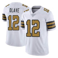 Pkot NO.Saints #12 Chris Olave Player White Limited Color Rush Home Game Stitched Jerseys