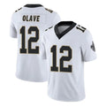 Pkot NO.Saints #12 Chris Olave Player White Limited Vapor Untouchable Home Game Stitched Jerseys