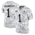 Pkot NO.Saints #1 Kool-Aid McKinstry Player Arctic Camo Salute To Service Limited Game Stitched Jerseys