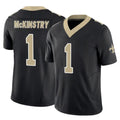 Pkot NO.Saints #1 Kool-Aid McKinstry Player Black Limited Vapor F.U.S.E. Home Game Stitched Jerseys