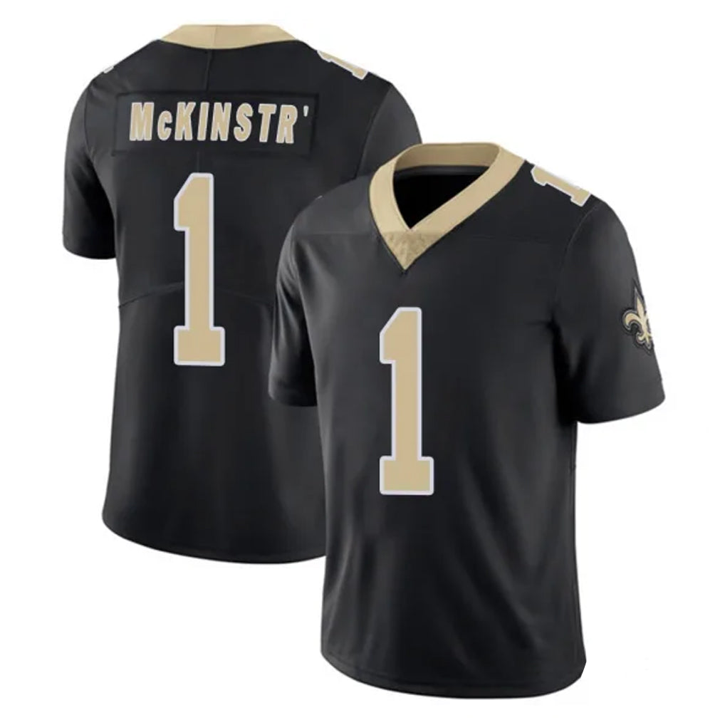 Pkot NO.Saints #1 Kool-Aid McKinstry Player Black Limited Vapor Untouchable Home Game Stitched Jerseys
