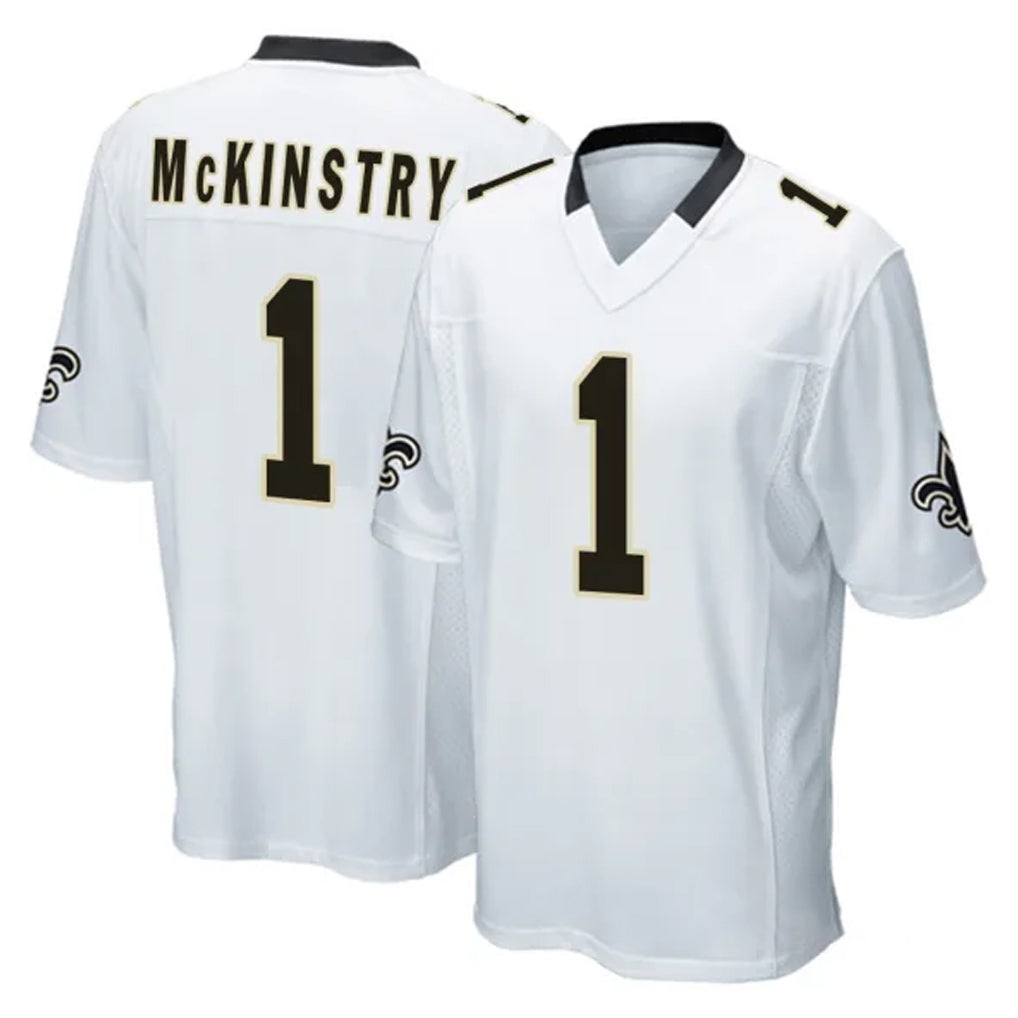 Pkot NO.Saints #1 Kool-Aid McKinstry Player White Home Game Stitched Jerseys