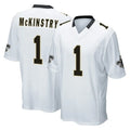 Pkot NO.Saints #1 Kool-Aid McKinstry Player White Home Game Stitched Jerseys