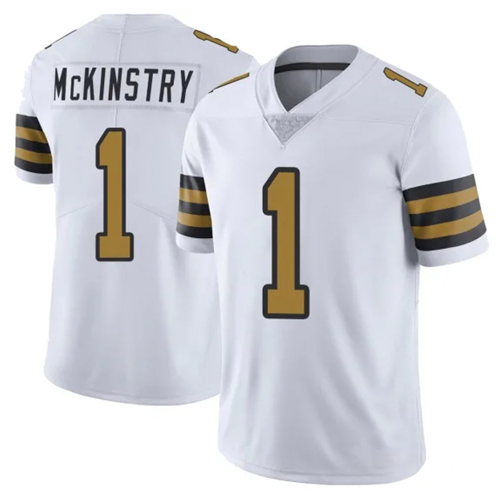 Pkot NO.Saints #1 Kool-Aid McKinstry Player White Limited Color Rush Home Game Stitched Jerseys