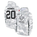 Pkot NO.Saints #20 Pete Werner Player Arctic Camo Salute to Service Pullover Hoodies Limited Game Stitched Jerseys