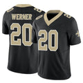 Pkot NO.Saints #20 Pete Werner Player Black Limited Vapor F.U.S.E. Home Game Stitched Jerseys