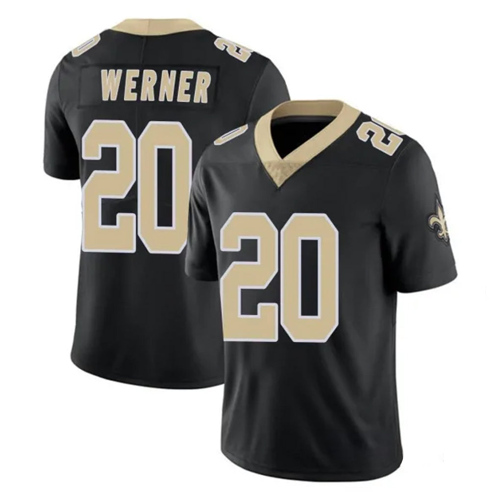 Pkot NO.Saints #20 Pete Werner Player Black Limited Vapor Untouchable Home Game Stitched Jerseys