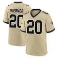 Pkot NO.Saints #20 Pete Werner Player Gold Home Game Stitched Jerseys