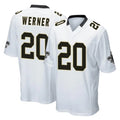 Pkot NO.Saints #20 Pete Werner Player White Home Game Stitched Jerseys