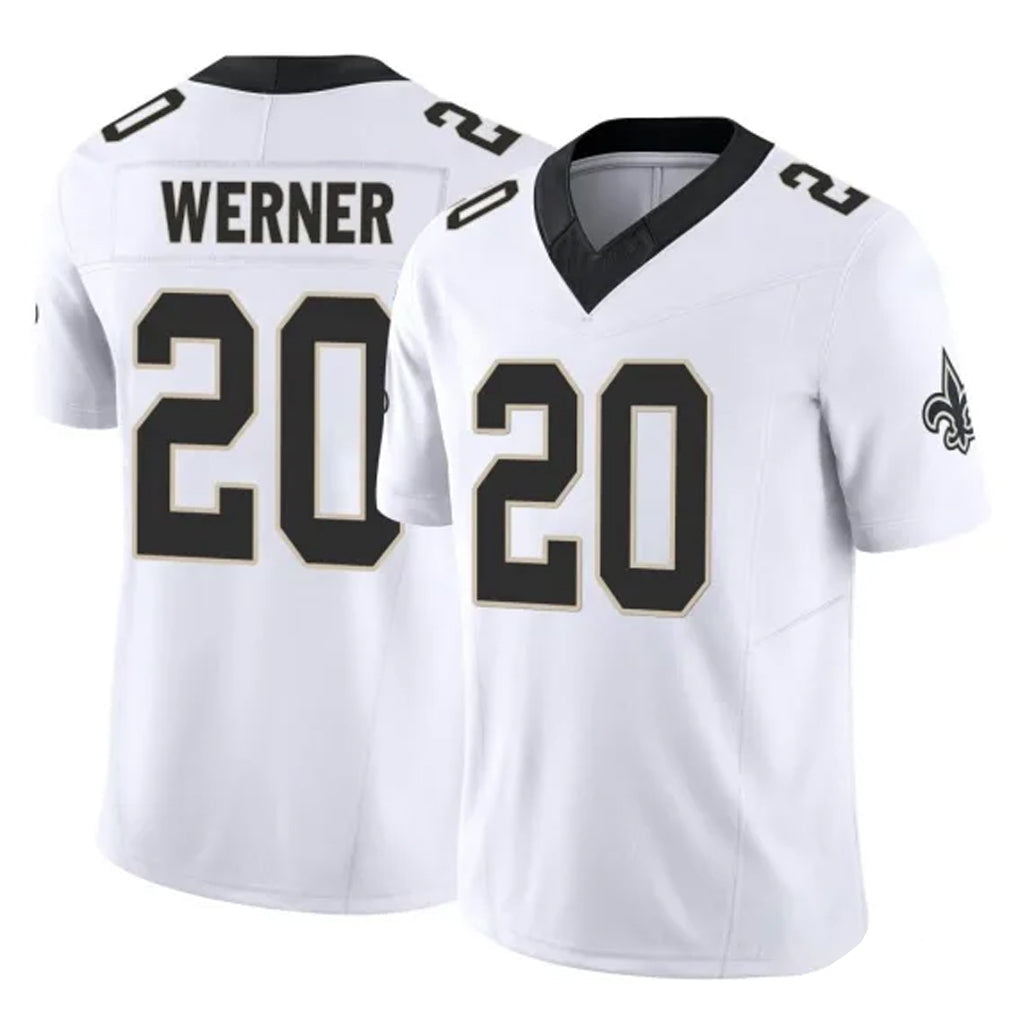 Pkot NO.Saints #20 Pete Werner Player White Limited Vapor F.U.S.E. Home Game Stitched Jerseys