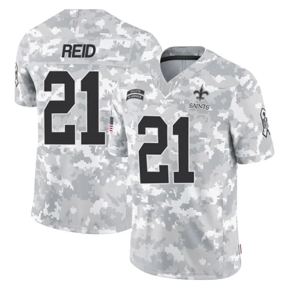 Pkot NO.Saints #21 Justin Reid Player Arctic Camo Salute To Service Limited Game Stitched Jerseys