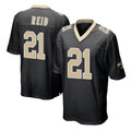 Pkot NO.Saints #21 Justin Reid Player Black Home Game Stitched Jerseys