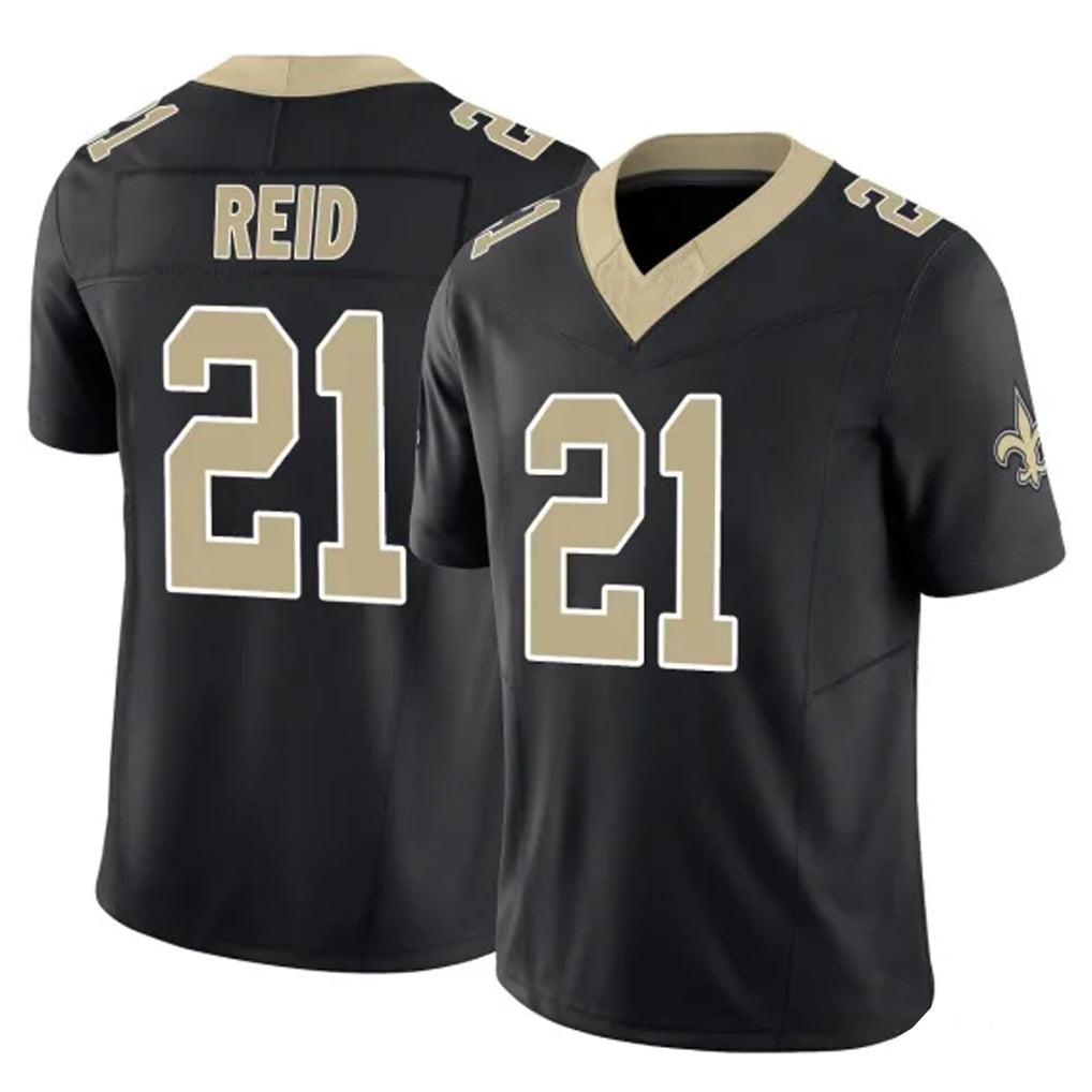 Pkot NO.Saints #21 Justin Reid Player Black Limited Vapor F.U.S.E. Home Game Stitched Jerseys