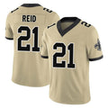 Pkot NO.Saints #21 Justin Reid Player Gold Limited Vapor F.U.S.E. Home Game Stitched Jerseys