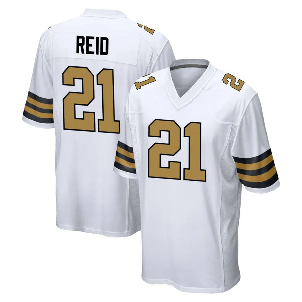 Pkot NO.Saints #21 Justin Reid Player White Alternate Home Game Stitched Jerseys