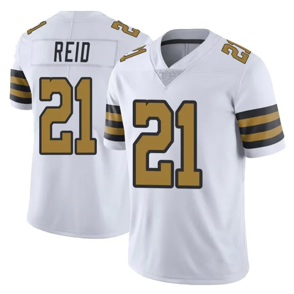 Pkot NO.Saints #21 Justin Reid Player White Limited Color Rush Home Game Stitched Jerseys