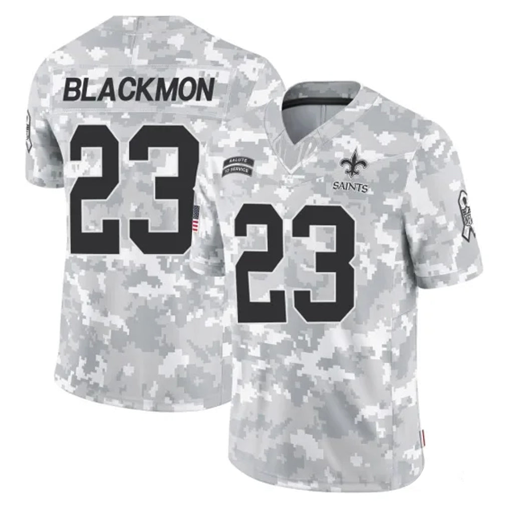 Pkot NO.Saints #23 Julian Blackmon Player Arctic Camo Salute To Service Limited Game Stitched Jerseys
