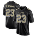 Pkot NO.Saints #23 Julian Blackmon Player Black Carbon Fashion Home Game Stitched Jerseys