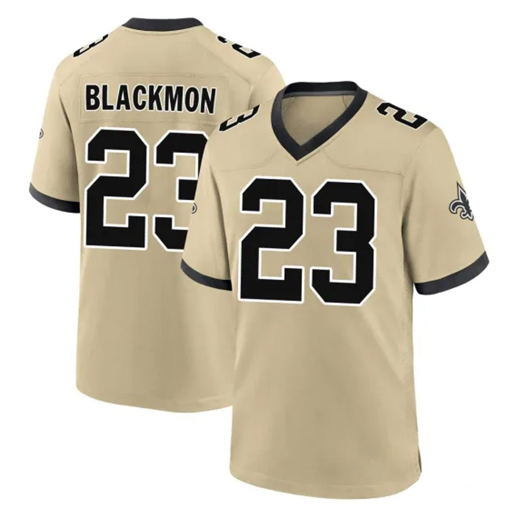 Pkot NO.Saints #23 Julian Blackmon Player Gold Home Game Stitched Jerseys