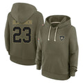 Pkot NO.Saints #23 Julian Blackmon Player Olive Salute to Service Pullover Hoodies Limited Stitched Jerseys