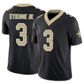 Pkot NO.Saints #3 Travis Etienne Jr. Player Black Limited Vapor F.U.S.E. Home Game Stitched Jerseys
